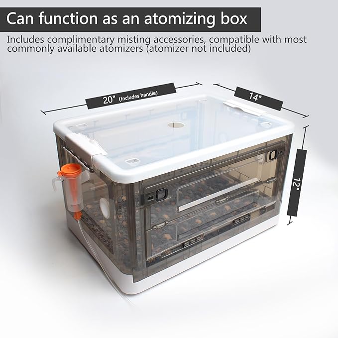 Incubator for Puppies,Kitten Incubator with Heating,Puppy Incubator for Dogs, Incubator for Newborn Puppies and Kittens，Small Mammal Incubator (55L)