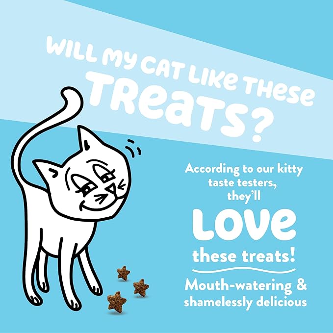 Shameless Pets Crunchy Cat Treats - Catnip Treats for Cats with Digestive Support, Natural Ingredients Kitten Treats with Real Chicken, Healthy Flavored Feline Snacks - Catnip N Chill, 3-Pk