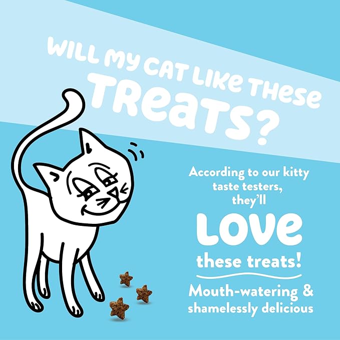 Shameless Pets Crunchy Cat Treats - Kitty Treats for Cats with Skin & Coat Support, Natural Ingredients Kitten Treats with Real Salmon, Healthy Flavored Feline Snacks - Yam Good Salmon, 3-Pk