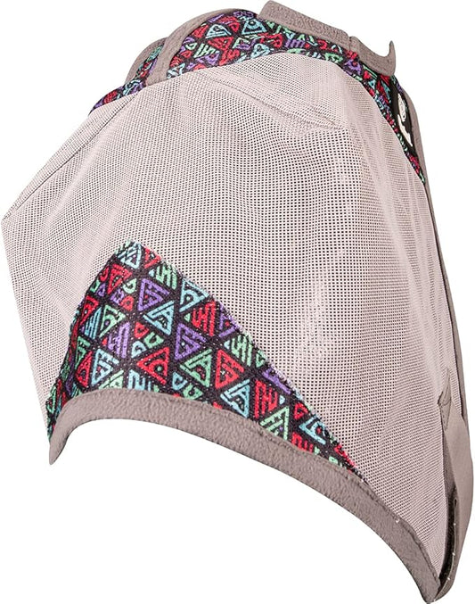 Cashel Crusader Designer Fly Mask, Black Tribal, Warmblood