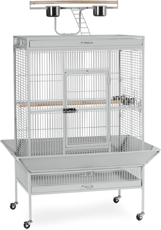 Prevue Pet Products Wrought Iron Select Bird Cage Pewter Hammertone 3151BLK