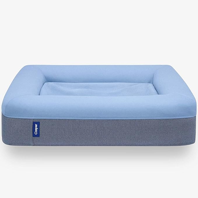 Casper Dog Bed, Plush Memory Foam, Small, Blue