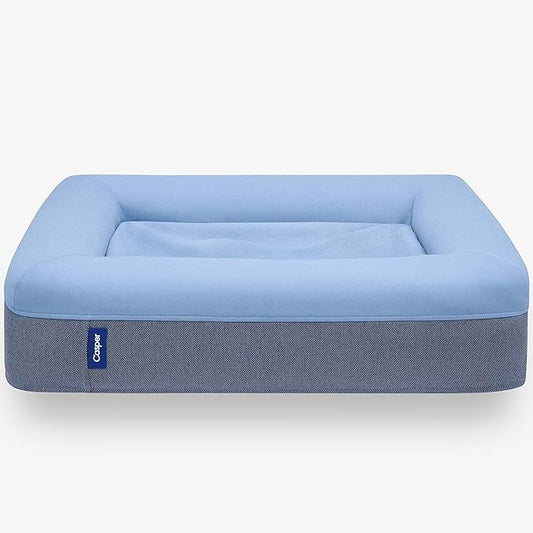 Casper Dog Bed, Plush Memory Foam, Small, Blue