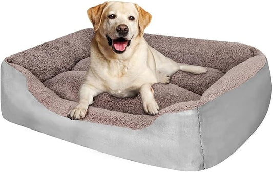 PUPPBUDD Dog Beds for Medium Dogs, Washable Dog Bed Comfortable and Breathable Pet Bed Rectangle Warming Dog Bed for Medium Dogs