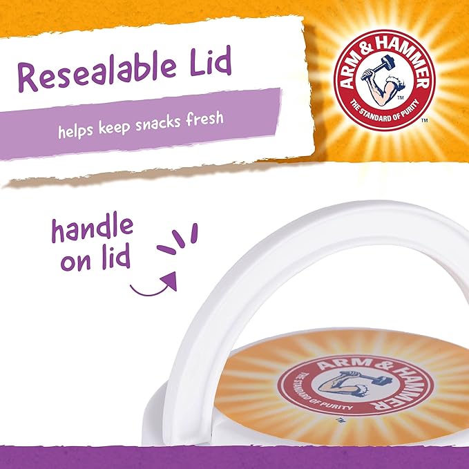 Arm & Hammer for Pets Nubbies Dental Treats for Dogs | Dental Chews Fight Bad Breath, Plaque & Tartar Without Brushing | Chicken Flavor Value Bucket, 53 Pcs