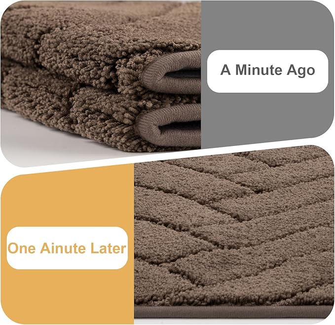 Tindbea Dog Mat for Muddy Paws,Absorbs Moisture Dirt Non-Slip Washable Mud Mat for Dogs,Soft Rubber Backing Front Inside Pet Rug for Entryway, Mud Dog Paws, Patio(20"x48",Light Taupe)