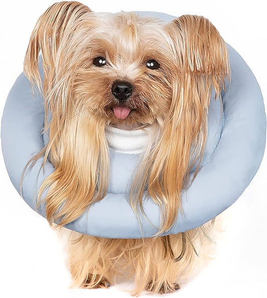 Gagabody Dog Cones for Small Dogs,Comfortable Adjustable Soft Dog Cone Alternative After Surgery,Elizabethan Donut Collar for Small Dogs Recovery,Different Sizes for Cats,Medium Dogs and Small Dogs