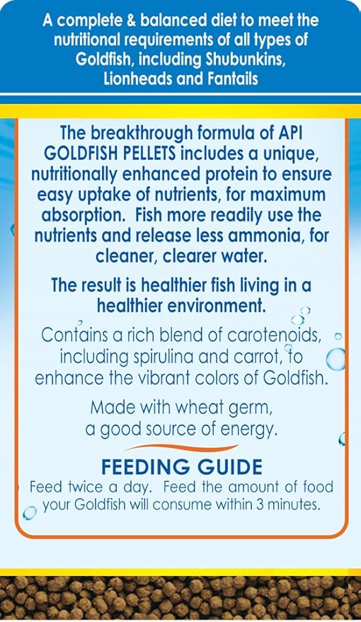 API GOLDFISH PELLETS Fish Food 7-Ounce Container