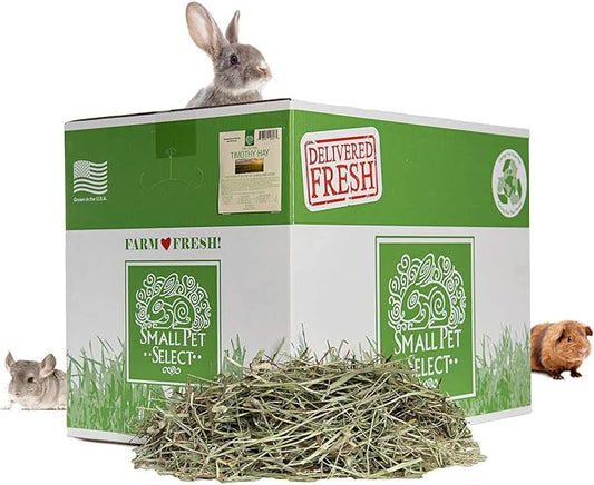 Small Pet Select 2nd Cutting Perfect Blend Timothy Hay Pet Food for Rabbits, Guinea Pigs, Chinchillas and other Small Animals, Premium Natural Hay Grown in The US, 25 LB