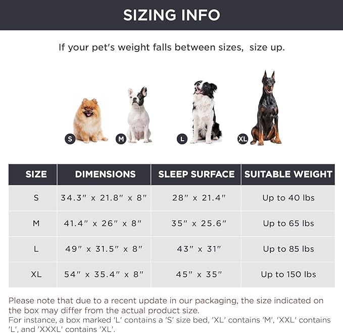 Bedsure XL Elevated Outdoor Dog Bed - Raised Dog Cots Beds for Extra Large Dogs, Portable Indoor & Outdoor Pet Hammock Bed with Skid-Resistant Feet, Frame with Breathable Mesh, Brown