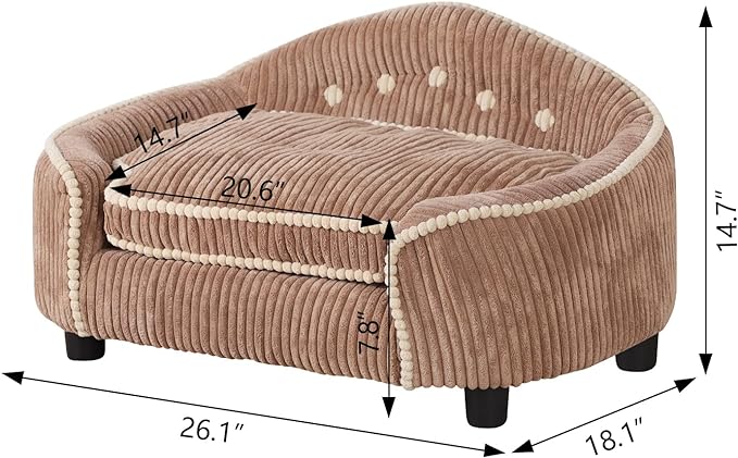 AFBKSS&BB Pet Sofa, Dogs & Cats Sofa Bed, Small Pets Bed Sofa, Animals Furniture Mini Sofa for Small Dogs & Cats