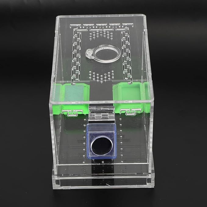 Pssopp Cricket Keeper Acrylic Cricket Pen with Hiding Tubes Transparent Design Convenient for Cricket(S)