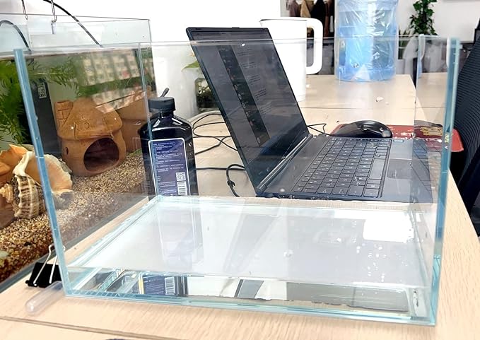 Small Nano Tall Rimless Tank, Small Glass Fish Tank, Small Betta Fish Tank, Small Aquarium, min Aquarium, Betta Tank (2.85 Gallon 11.8x6.7x7.8inch/30x17x20cm)