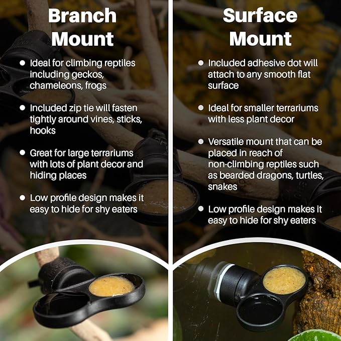 Pangea Microdish Branch & Surface Mount Kit for Gecko Feeding (XS Dual Surface Mount)