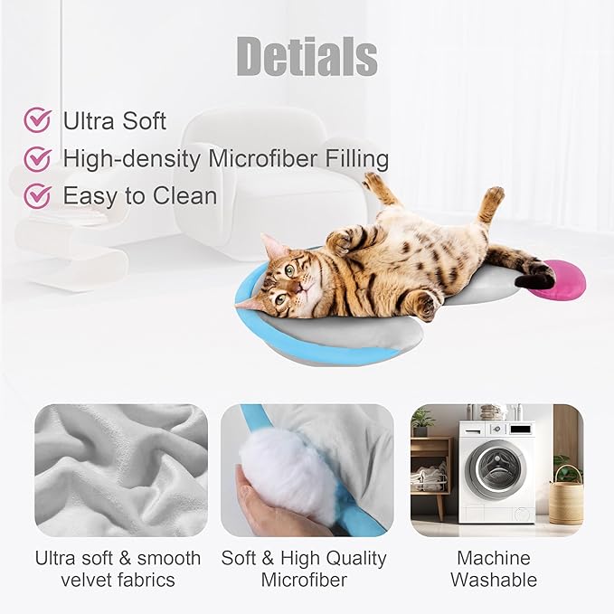 HOMBYS Dog Claming Pillow Curl Up Pillow for Dog & Cats, Extra Large Soft Question Mark Pillows Washable Dog Bed Pillow Hug & Support Your Pets, Dog Body Pillow, 27.6"x16"