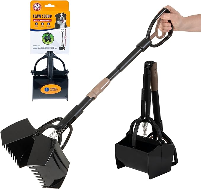 Arm & Hammer Pooper Scooper Claw Scoop Dog Poop Scooper for Yard Pet Waste Management System