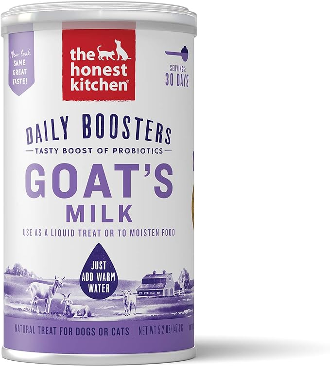 The Honest Kitchen Instant Goat's Milk with Probiotics for Dogs and Cats 5.2 oz