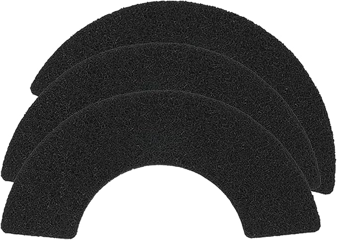 3 Pack Activated Carbon Filters for LR 4 Replacement, Trimmable Pads Absorbing Odors Control Damp