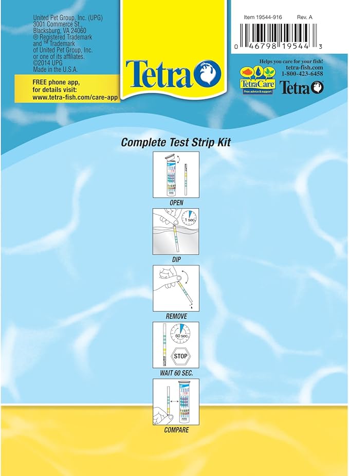 Tetra EasyStrips Complete Kit 25, 6 in1 Testing Strips and 25 Ammonia Testing Strips