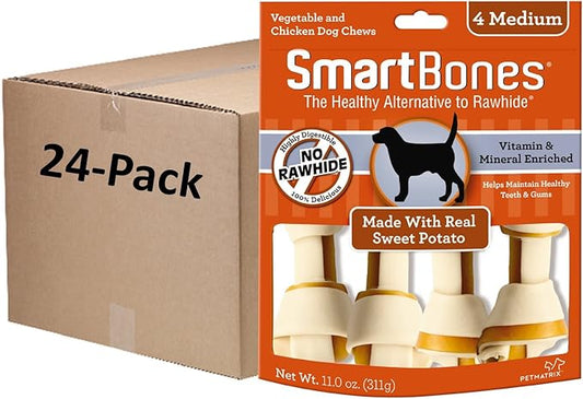 SmartBones Medium Chews, Treat Your Dog to a Rawhide-Free Chew Made With Real Meat and Vegetables