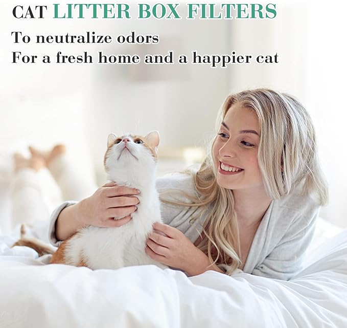 6 Pack Carbon Filters Compatible with Model 3 - Thickened and Durable Replacement Filters for Absorbing Odors Control Damp from Pets and Keep Home Fresh