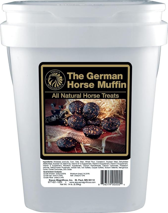 DPD The German Horse Muffin All Natural Horse Treats - 14 Pound Bucket