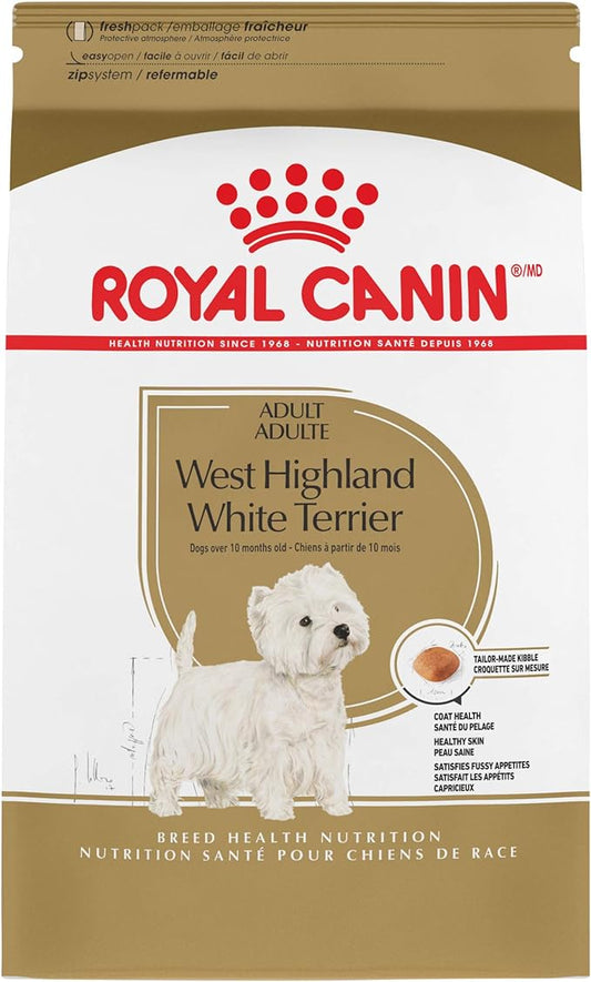 Royal Canin West Highland White Terrier Adult Breed Specific Dry Dog Food, 10 lb bag