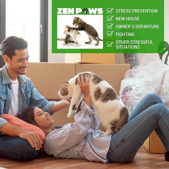 Upgraded No Scent - Diffuser Cat Relaxant Refill - Compatibility : Refills fit and are Compatible with All Major Brand diffusers. Feliway, Comfort Zone, ThunderEase, Relaxivet