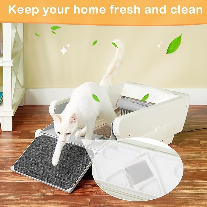 20 Pack Strength Litterbox Carbon Filters Compatible with Littermaid 1St/2nd Edition Waste Receptacles LMF200, grey