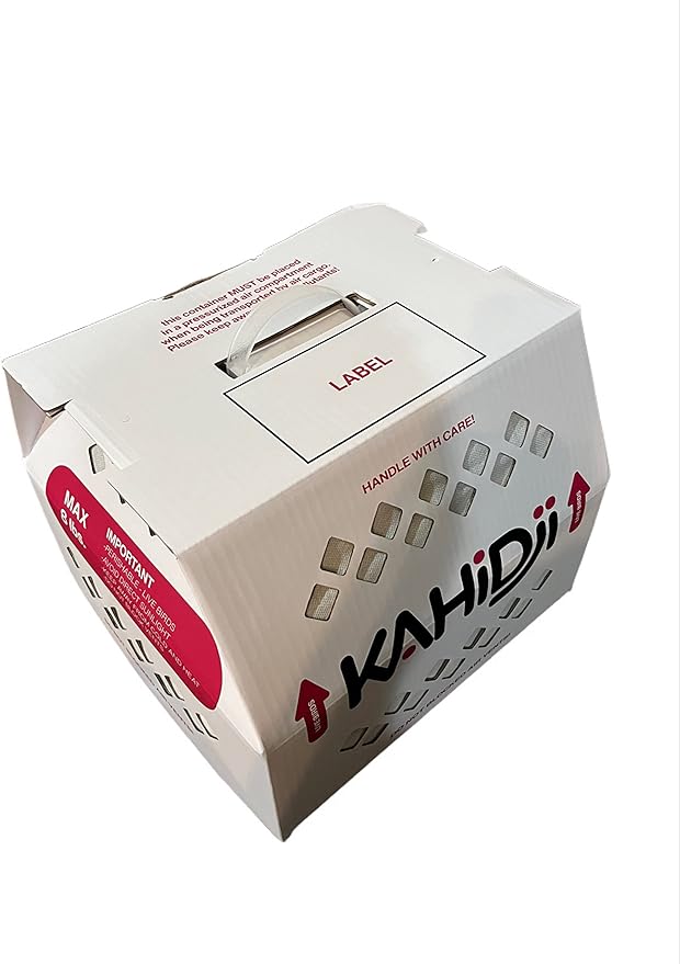 Live Bird Shipping Box with Divider Economy Size 12" x 12" x 10" Tall - for Poultry, Quails, Pigeons & Canaries 1 Box