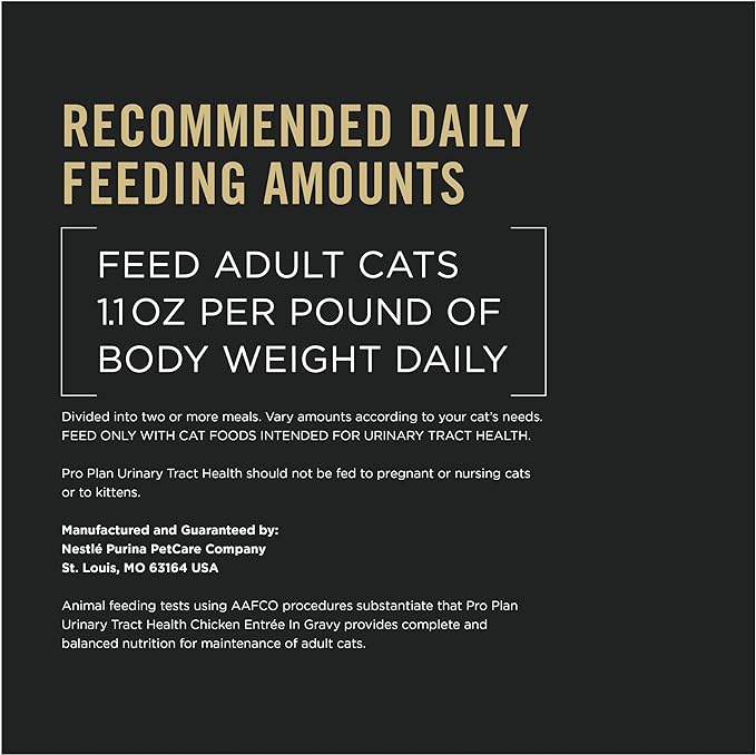 Purina Pro Plan Urinary Tract Health Chicken Entree in Gravy Cat Food - (Pack of 24) 3 oz. Pull-Top Cans