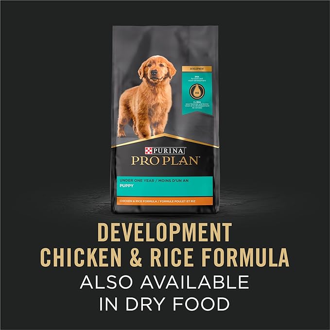 Purina Pro Plan Development Grain Free Chicken Entree and Grain Free Turkey Entree Puppy Wet Dog Food Variety Pack - (Pack of 12) 13 oz. Cans