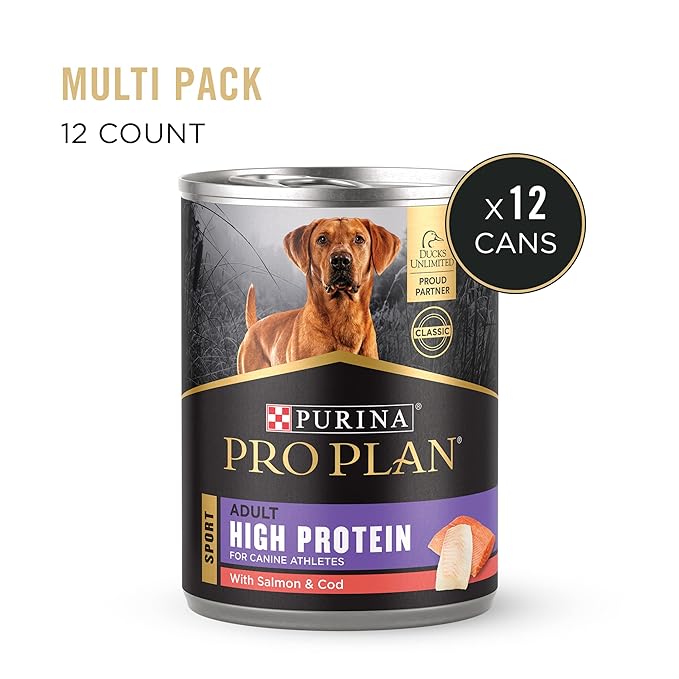 Purina Pro Plan Sport High Protein With Salmon & Cod Entrée Wet Dog Food - (Pack of 12) 13 oz. Cans