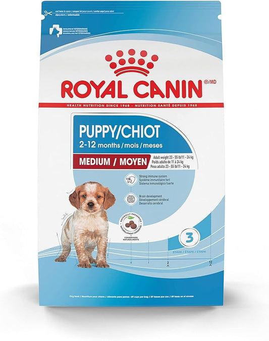 Royal Canin Size Health Nutrition Medium Puppy Dry Dog Food, 6 lb bag