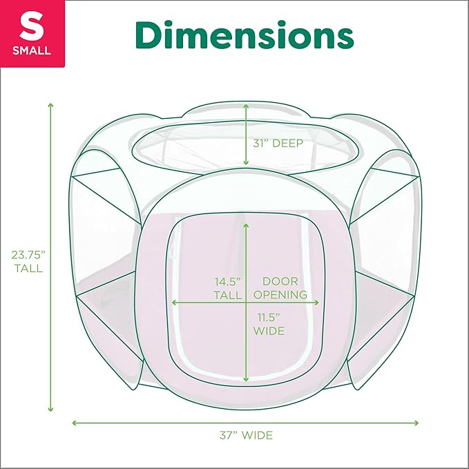 Furhaven Pop Up Playpen Pet Tent Playground - Purple, Small