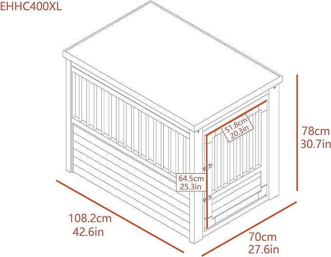New Age Pet ecoFLEX Pet Crate/End Table, X-Large, Russet