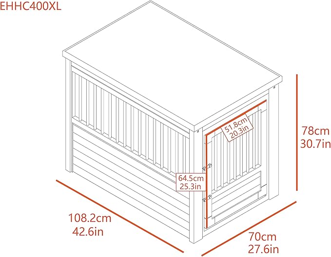 New Age Pet ecoFLEX Pet Crate/End Table, X-Large, Espresso