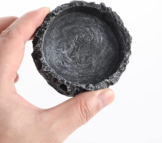 Reptile Bowl - 2Pcs Reptile Water Dish with Feeding Tongs Reptile Feeding Reptile Feeding Bowls Reptile Water Bowl Reptile Food Dish for Lizard Tortoise