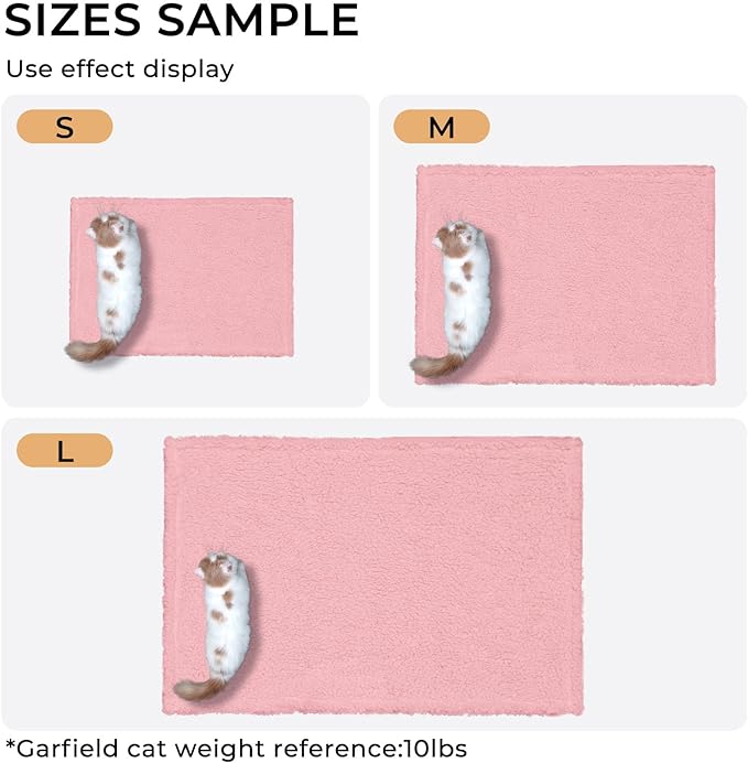 Luciphia Premium Fleece Dog Puppy Blanket Soft Pet Sherpa Calming Cat Blanket Throw for Small Medium Dog Cat(Pink,57x40 inches)