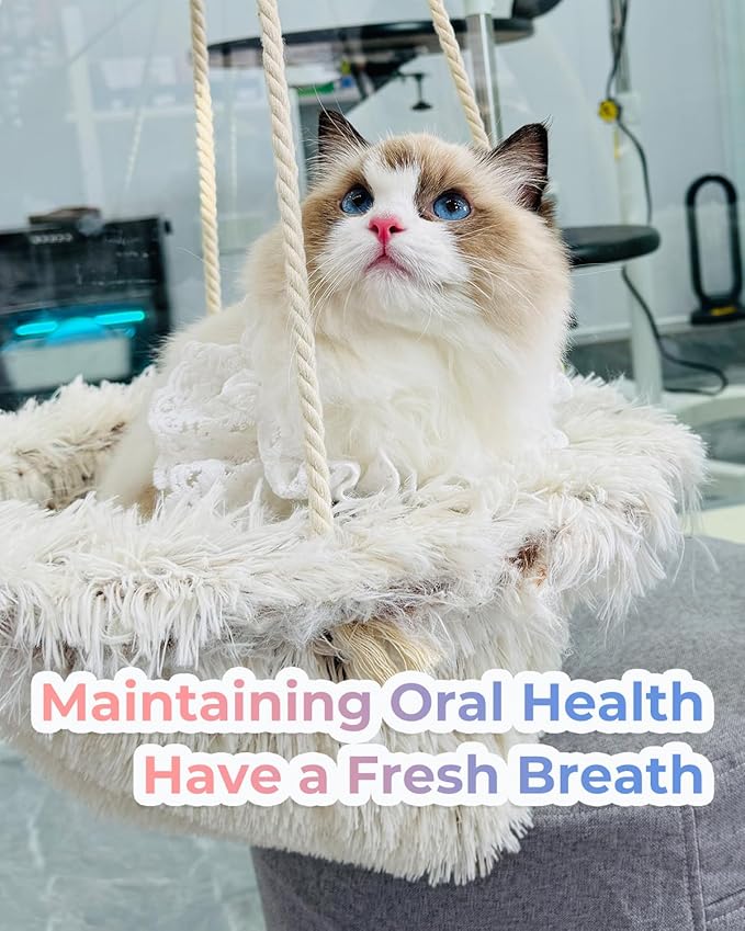 2 Pcs Dual Sided Cat Toothbrush with Micro Brush Head, Anti-Slip Curved Handle, Designed for Small Pets Eliminates Bad Breath and Reduces Plaque Tartar Formation