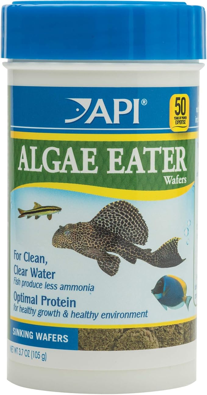 API ALGAE EATER WAFERS Algae Wafer Fish Food 3.7-Ounce Container