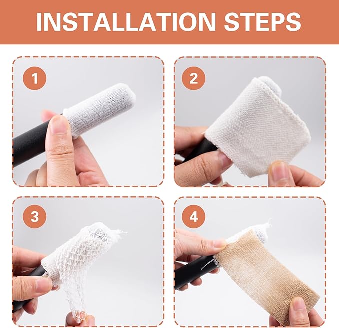 Dog Tail Protector Dog Ends Starter Pack Breathable Mesh Dog Tail Dressing Self Adhesive Pet Bandage Dog Thumb Mesh Sleeves Vet Wrap for Dogs Cats Other Pets Animals