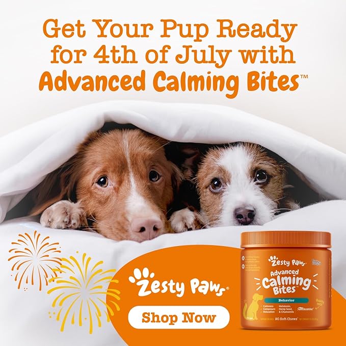 Zesty Paws Calming Chews for Dogs Composure & Relaxation for Everyday Stress & Separation Advanced Melatonin 90 Count