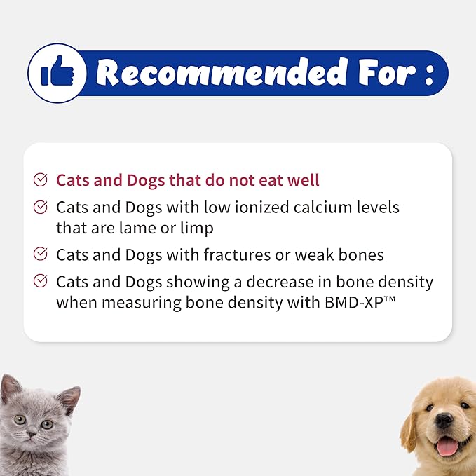 Ionel for Cats and Dogs - Supports Bone Density, Joint and Fracture with Ionized Calcium, Magnesium, Zinc, Manganese, Vitamin K2 (109.50g) (Ionel)