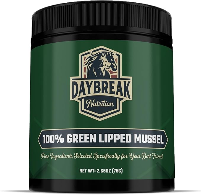 Pure Green Lipped Mussel Powder for Dogs and Cats - 100% New Zealand Green Lipped Mussels - Anti Inflammatory Supplement & Vitamins to Help Your Pet Deal with Arthritis, Joint Pain Relief - 75 Grams