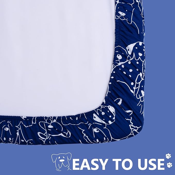 Dog Bed Cover-Washable Dog Bed Cover, Dog Bed Replacement Cover,Cotton Waterproof Warm Dog Mattress Cover,Bed Cover for Dog/Cat 58x28 Inches-Easy to Remove