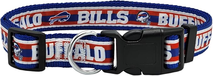 New & Improved Pets First NFL Buffalo Bills Licensed PET Collar, Small - Heavy-Duty, Strong, and Durable New Dog Collar. Available in 32 Football Teams and 4 Sizes