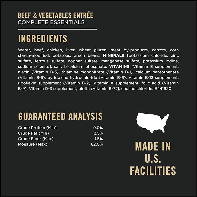 Purina Pro Plan High Protein Dog Food, Wet Dog Food Variety Pack, Classic Pate Entrees - (Pack of 12) 13 oz. Cans