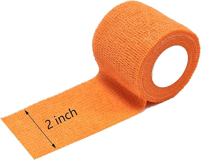 Self Adhesive Bandage Wrap, Vet wrap 2 inch, Vet Wrap for Dogs, Bandages Wrap for Human or Pets, 12 Pack