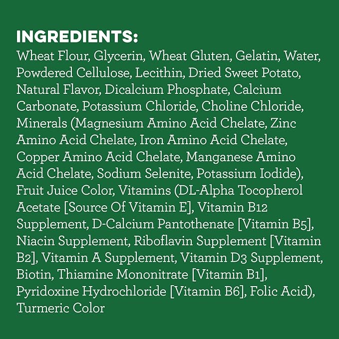 Greenies Large Natural Dog Dental Treats, Sweet Potato Flavor, 36 oz. Pack (24 Treats)